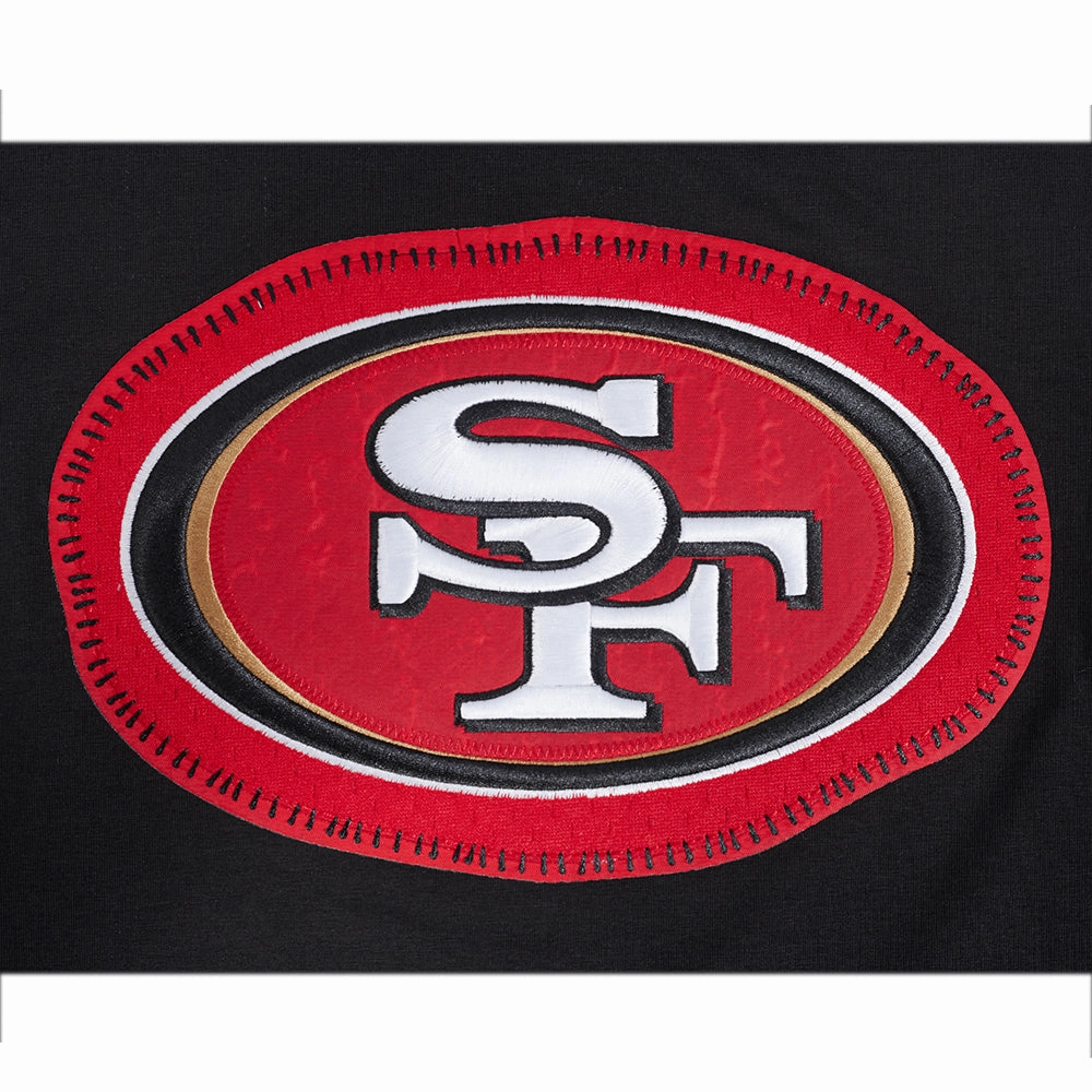 NFL SAN FRANCISCO 49ERS DIY PICK STITCH MEN'S SINGLE JERSEY TEE (BLACK)