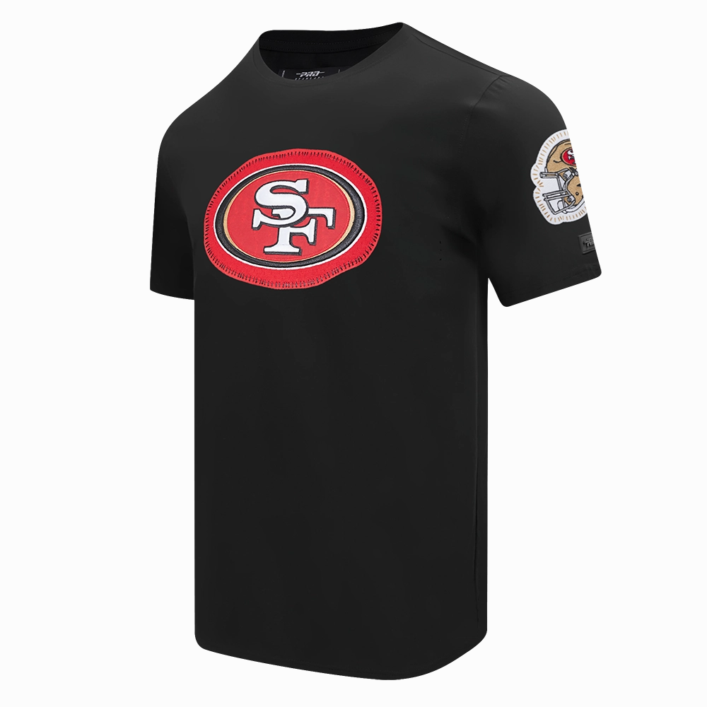 NFL SAN FRANCISCO 49ERS DIY PICK STITCH MEN'S SINGLE JERSEY TEE (BLACK)