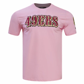 NFL SAN FRANCISCO 49ERS LOGO PRO TEAM MEN'S TEE (PINK)