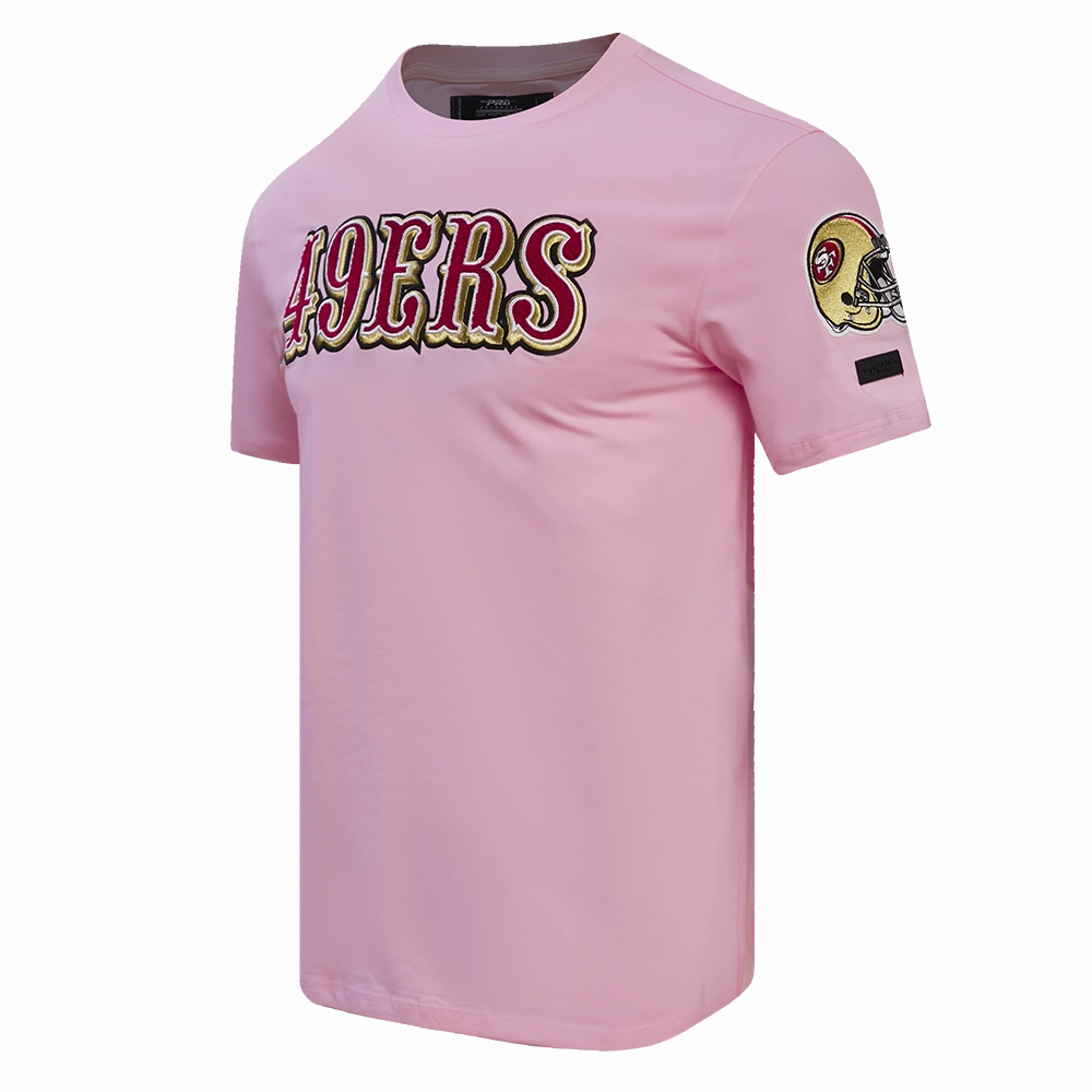 NFL SAN FRANCISCO 49ERS LOGO PRO TEAM MEN'S TEE (PINK)