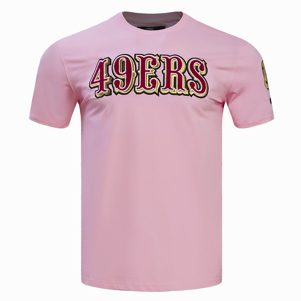 NFL SAN FRANCISCO 49ERS LOGO PRO TEAM MEN'S TEE (PINK)