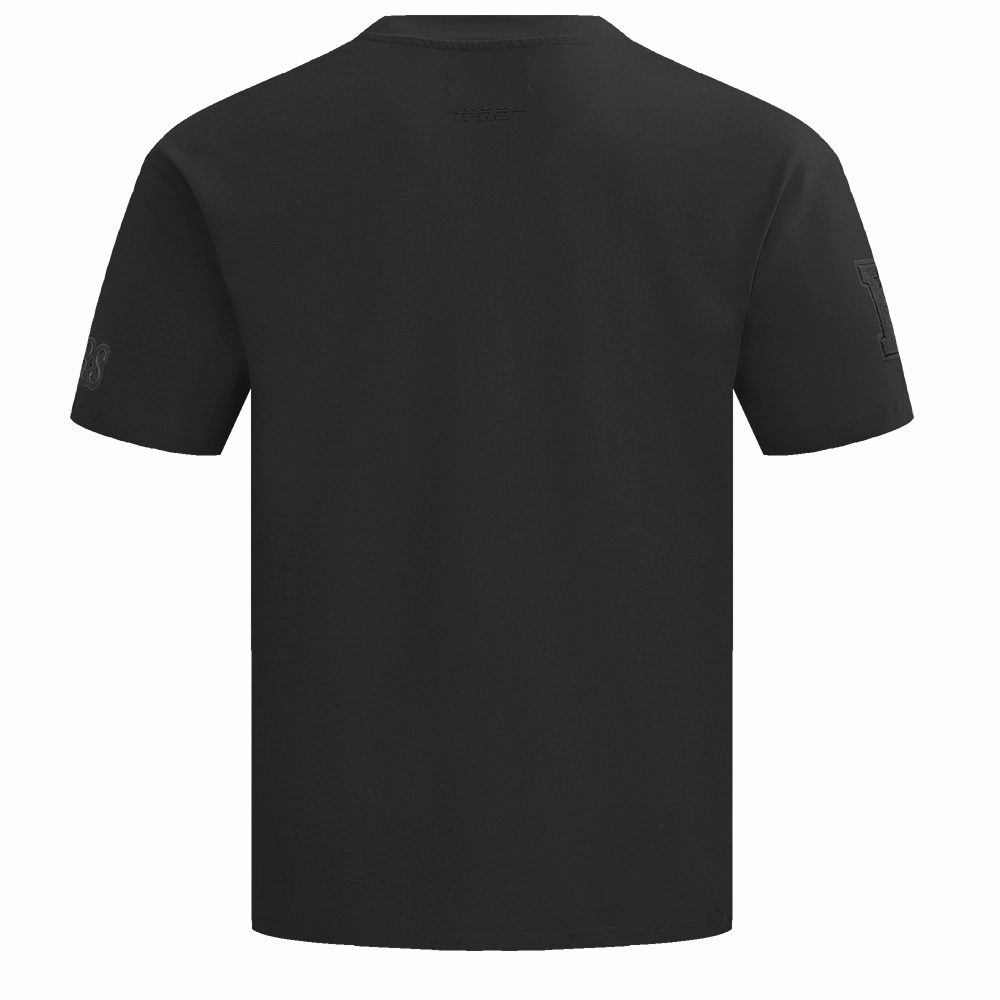 NFL SAN FRANCISCO 49ERS NEUTRAL MEN'S COTTON JERSEY DROP SHOULDER TEE (BLACK)