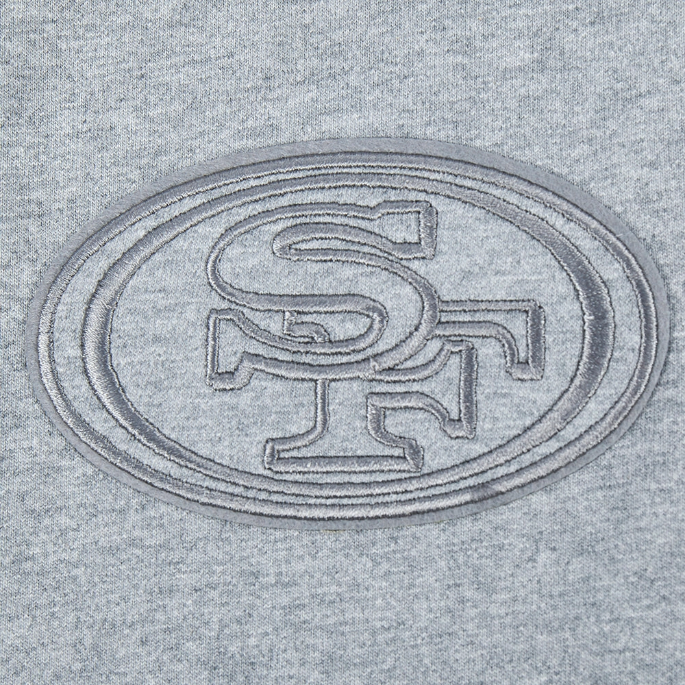 NFL SAN FRANCISCO 49ERS NEUTRAL MEN'S DROP SHOULDER TEE (DARK HEATHER GRAY)