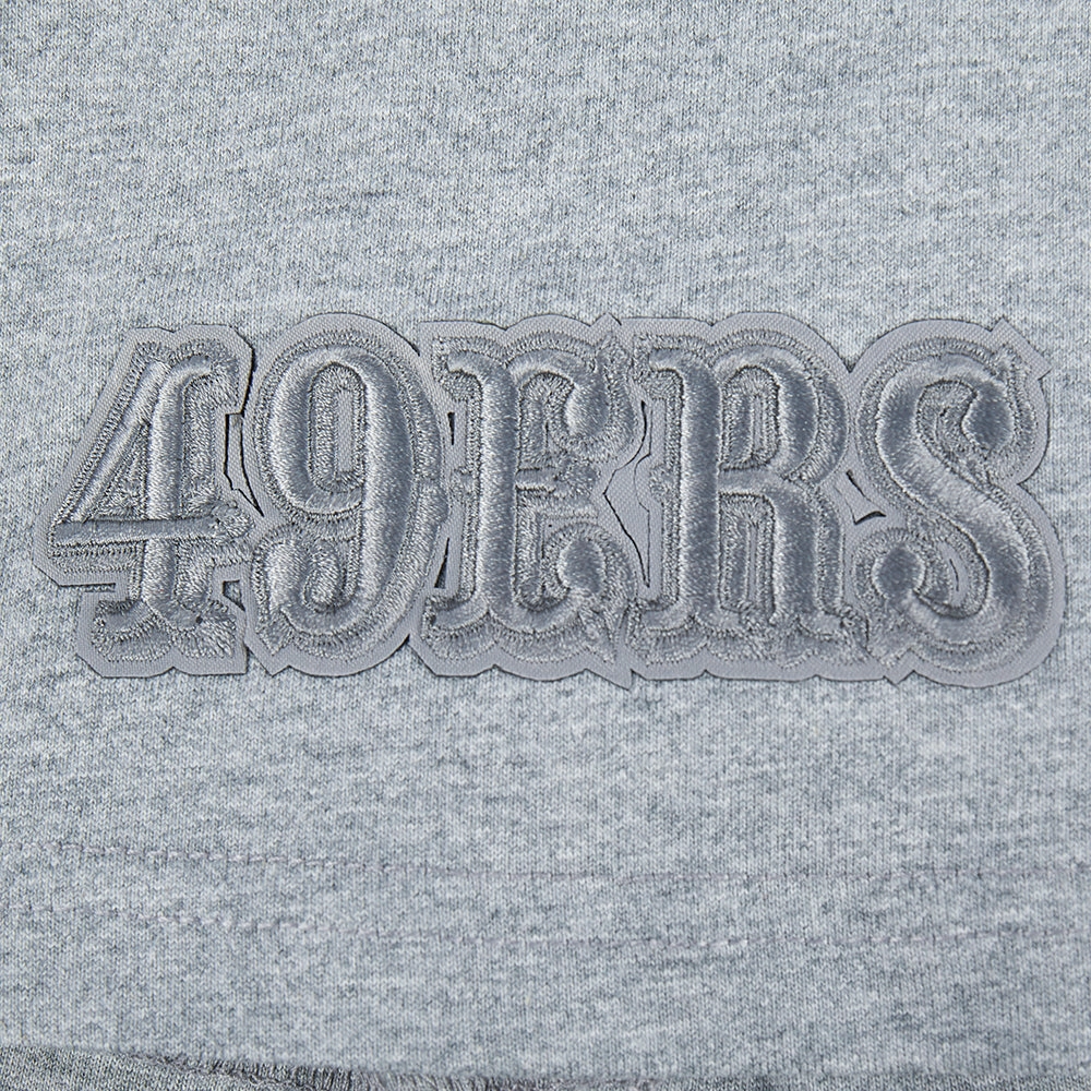 NFL SAN FRANCISCO 49ERS NEUTRAL MEN'S DROP SHOULDER TEE (DARK HEATHER GRAY)