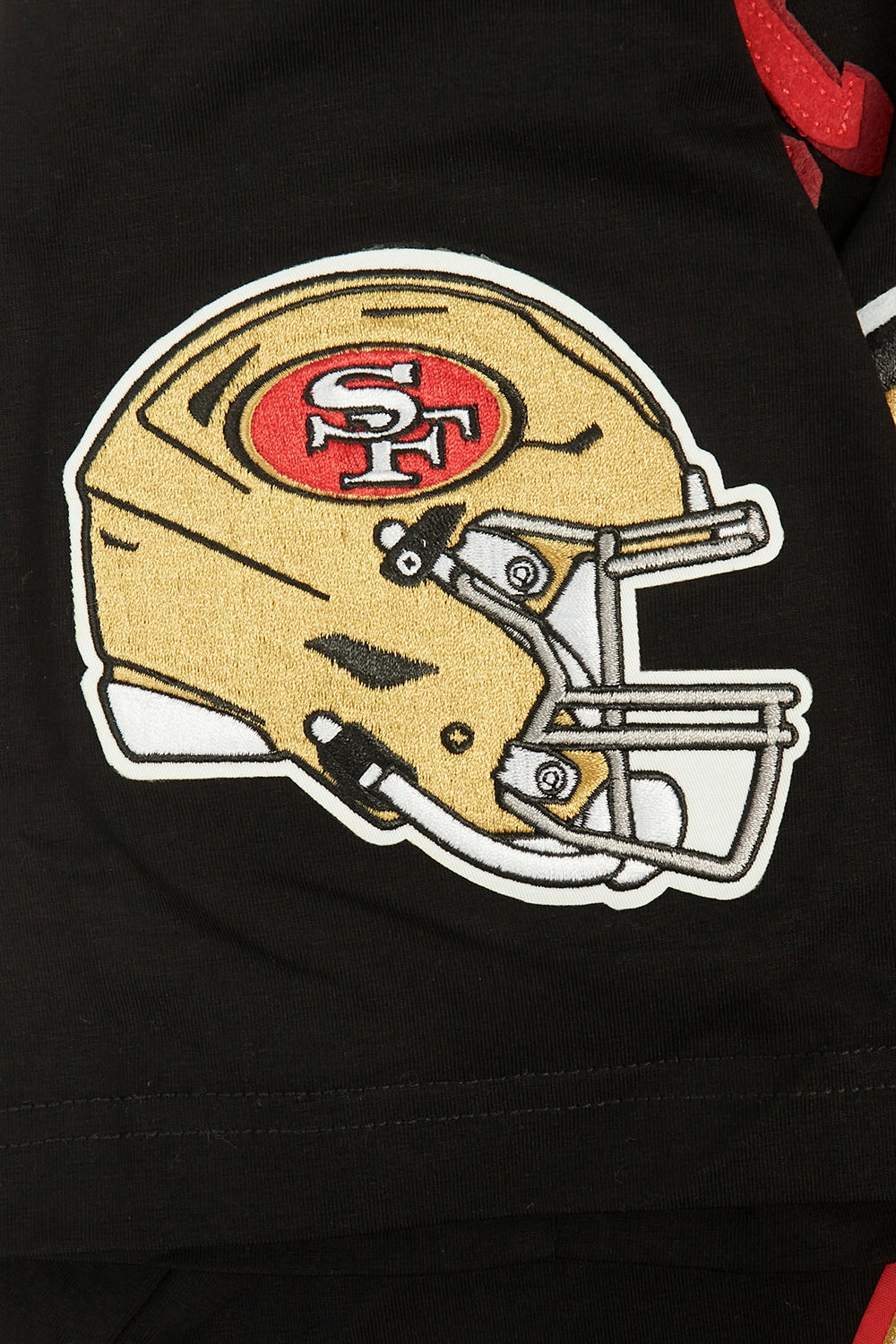 NFL SAN FRANCISCO 49ERS OLD ENGLISH MEN'S TEE (BLACK)