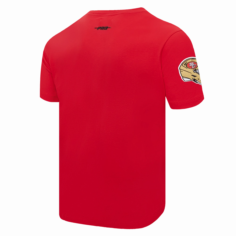 NFL SAN FRANCISCO 49ERS OLD ENGLISH MEN'S TEE (RED)