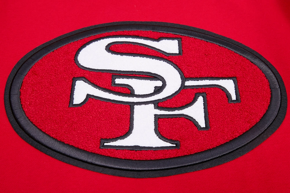 NFL SAN FRANCISCO 49ERS RETRO CLASSIC MEN'S PULLOVER HOODIE (RED/BLACK)