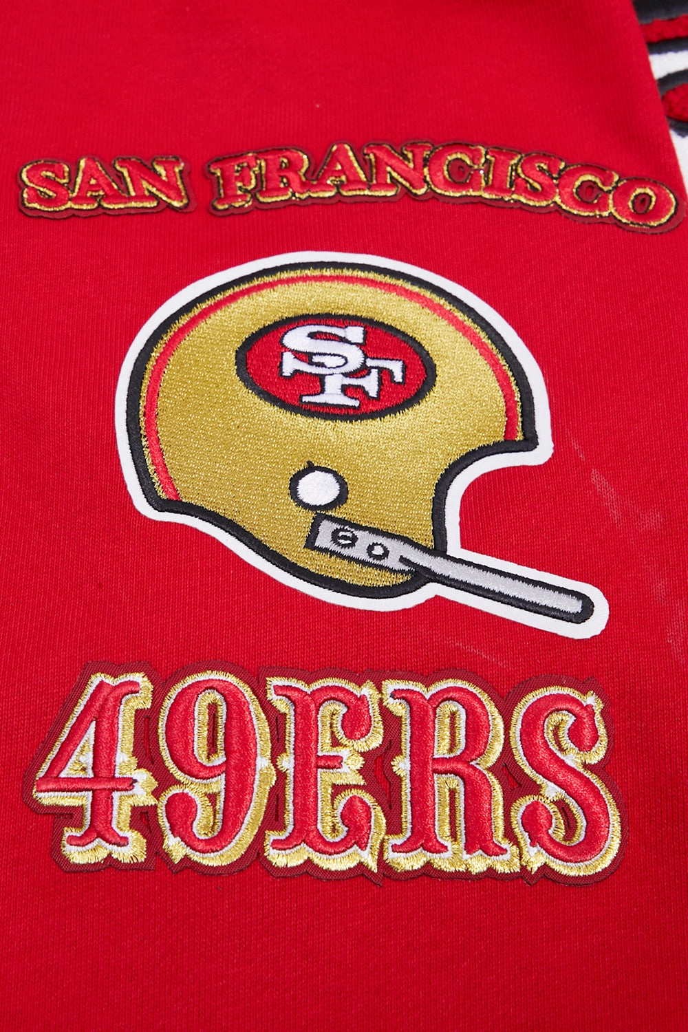 NFL SAN FRANCISCO 49ERS RETRO CLASSIC MEN'S PULLOVER HOODIE (RED/BLACK)