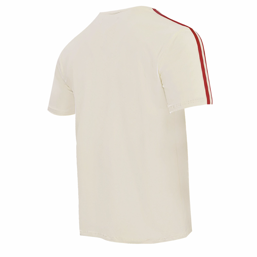 NFL SAN FRANCISCO 49ERS RETRO CLASSIC MEN'S STRIPED TEE (EGGSHELL/ RED)