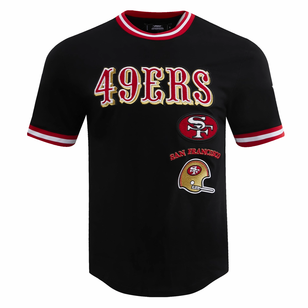 NFL SAN FRANCISCO 49ERS RETRO CLASSIC MEN'S TEE (BLACK/RED)