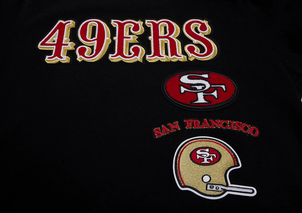 NFL SAN FRANCISCO 49ERS RETRO CLASSIC MEN'S TEE (BLACK/RED)