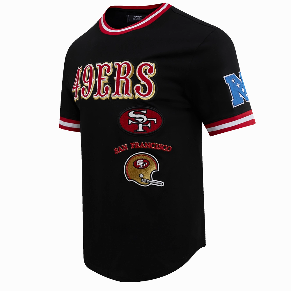 NFL SAN FRANCISCO 49ERS RETRO CLASSIC MEN'S TEE (BLACK/RED)