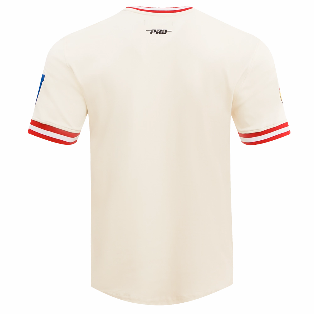 NFL SAN FRANCISCO 49ERS RETRO CLASSIC MEN'S TEE (EGGSHELL/ RED)