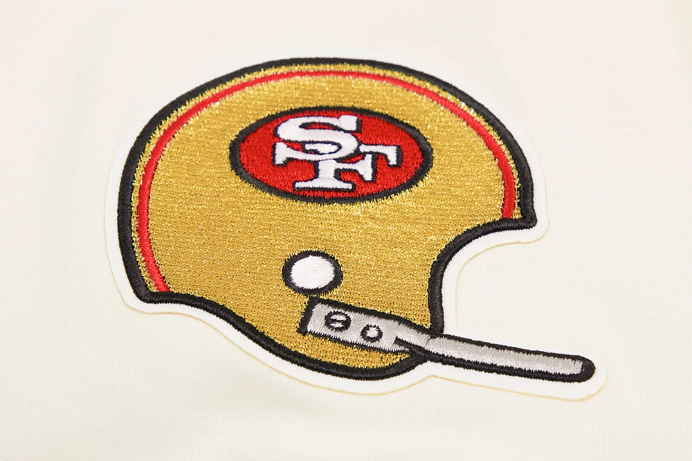 NFL SAN FRANCISCO 49ERS RETRO CLASSIC MEN'S TEE (EGGSHELL/ RED)