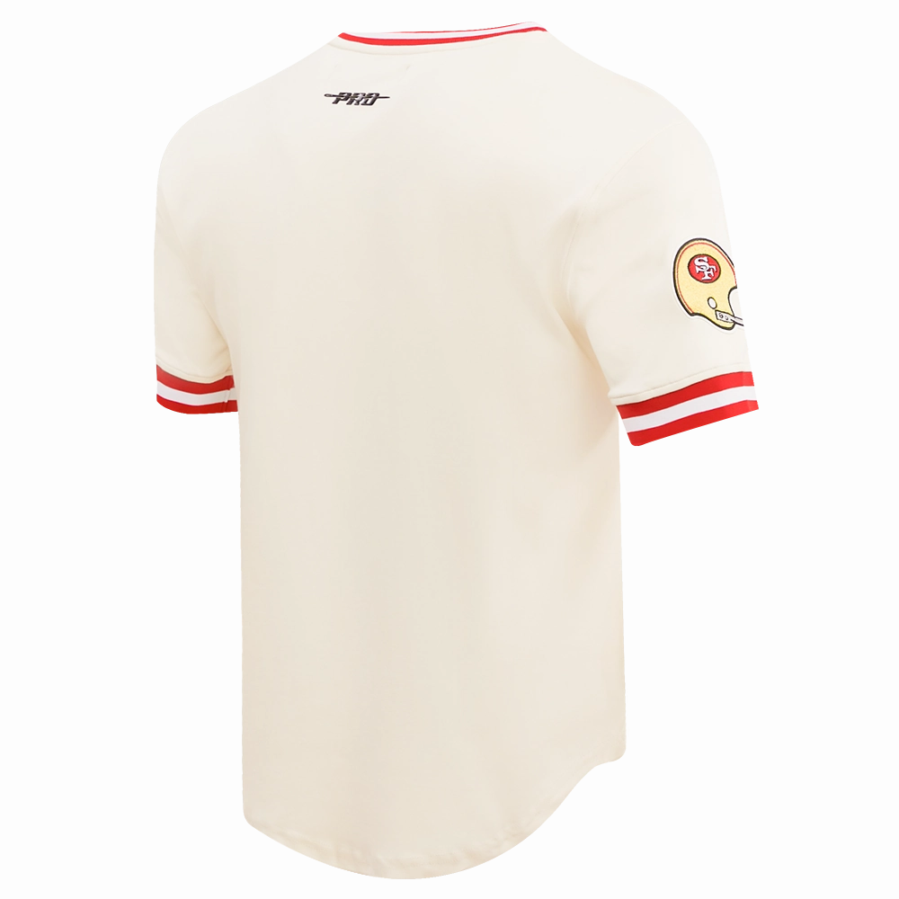 NFL SAN FRANCISCO 49ERS RETRO CLASSIC MEN'S TEE (EGGSHELL/ RED)