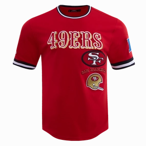 NFL SAN FRANCISCO 49ERS RETRO CLASSIC MEN'S TEE (RED/BLACK)