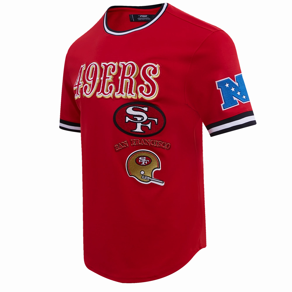 NFL SAN FRANCISCO 49ERS RETRO CLASSIC MEN'S TEE (RED/BLACK)