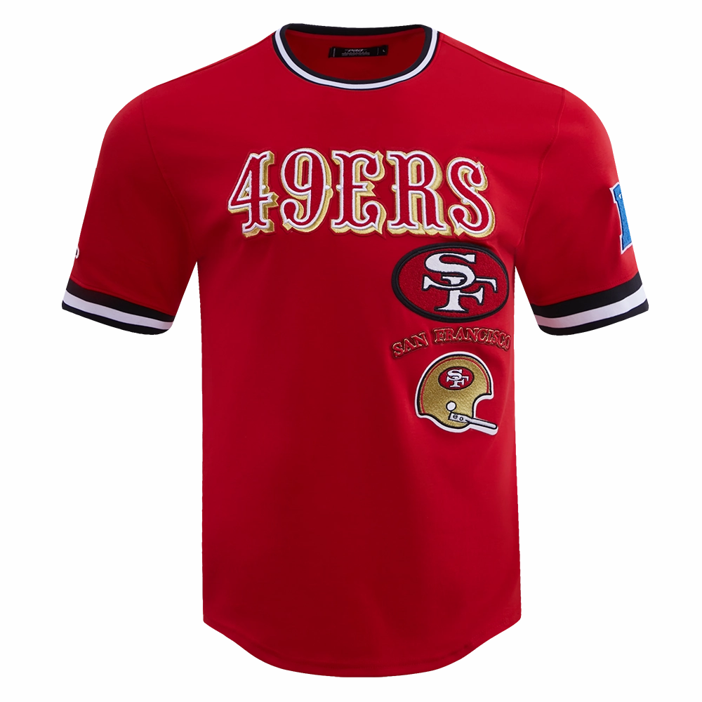 NFL SAN FRANCISCO 49ERS RETRO CLASSIC MEN'S TEE (RED/BLACK)