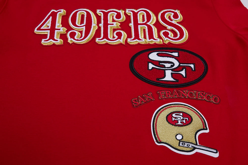 NFL SAN FRANCISCO 49ERS RETRO CLASSIC MEN'S TEE (RED/BLACK)