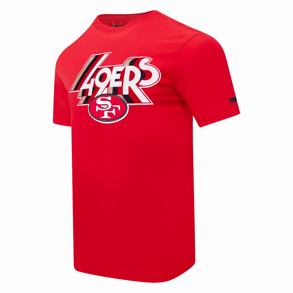 NFL SAN FRANCISCO 49ERS RETRO ELEVATION MEN'S SINGLE JERSEY TEE (RED)