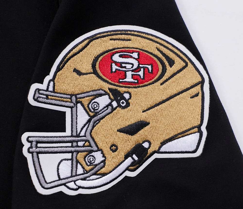 NFL SAN FRANCISCO 49ERS SCRIPT TAIL MEN'S   TEE (BLACK)