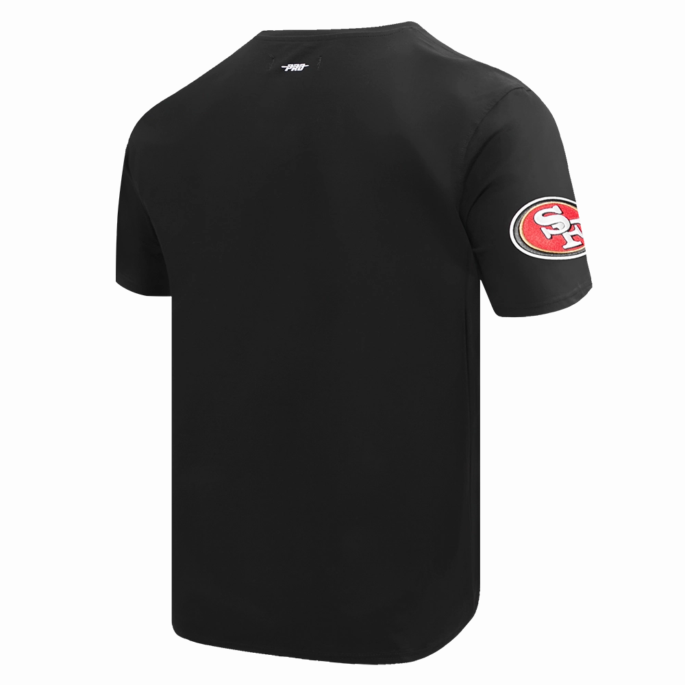 NFL SAN FRANCISCO 49ERS SCRIPT TAIL MEN'S   TEE (BLACK)