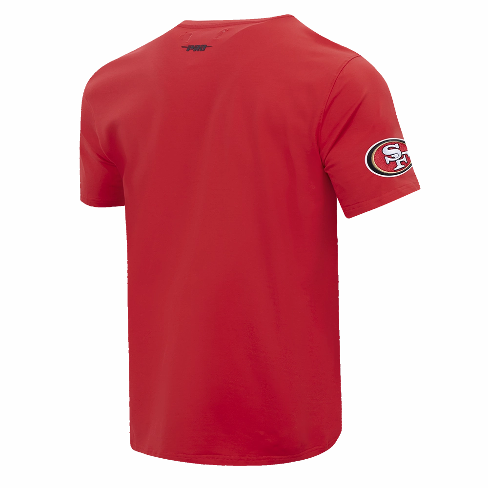 NFL SAN FRANCISCO 49ERS SCRIPT TAIL MEN'S   TEE (RED)