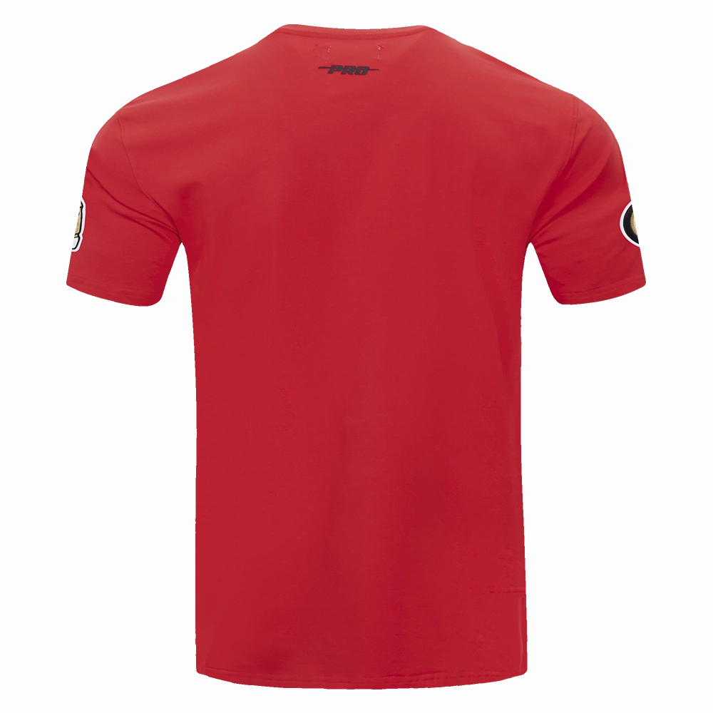 NFL SAN FRANCISCO 49ERS SCRIPT TAIL MEN'S   TEE (RED)