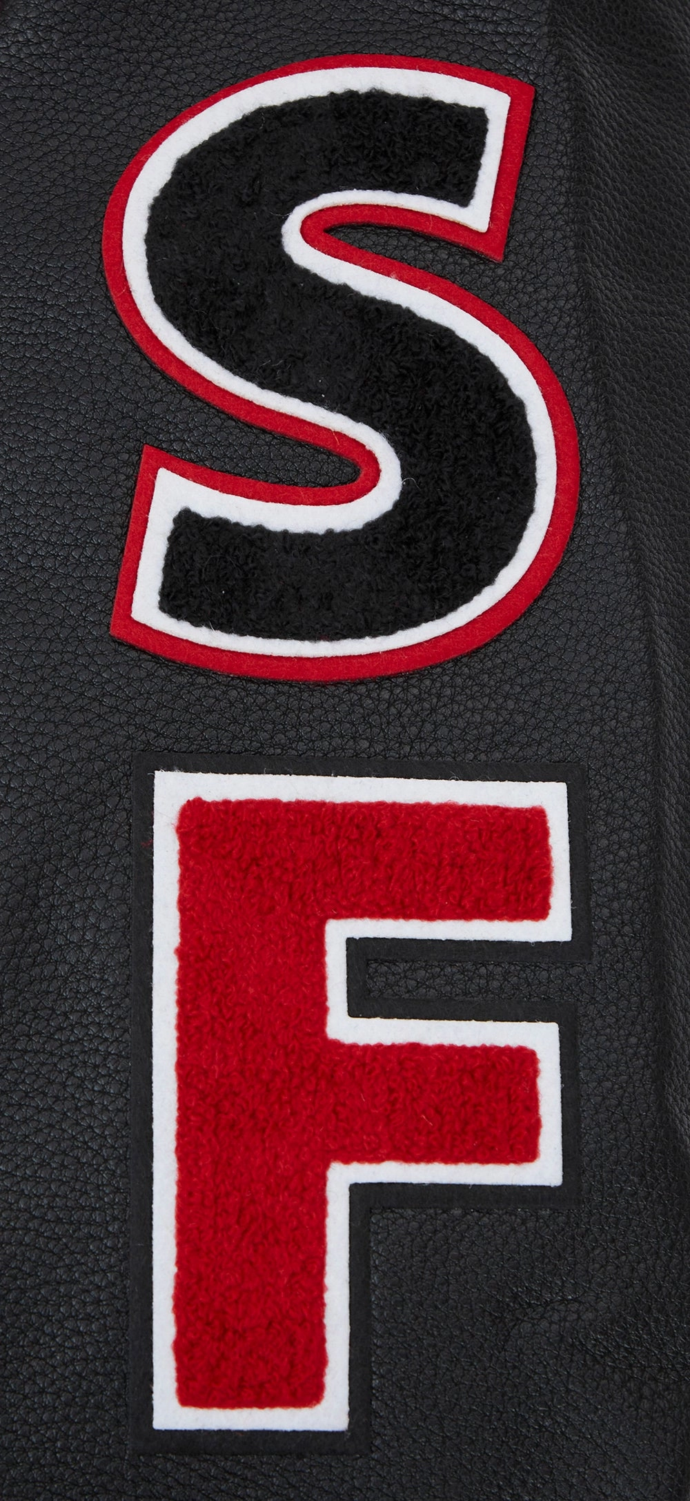 NFL SAN FRANCISCO 49ERS SCRIPT TAIL MEN'S RIB WOOL VARSITY (RED/BLACK)