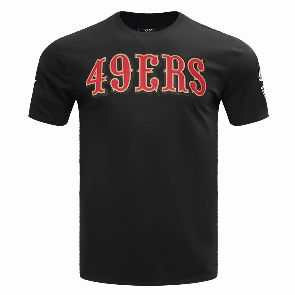 NFL SAN FRANCISCO 49ERS TACKLE TWILL MEN'S TEE (BLACK)