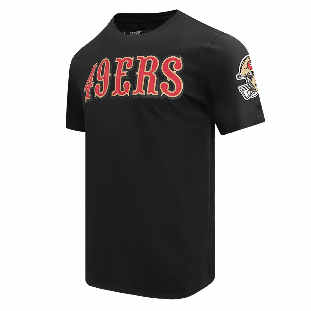 NFL SAN FRANCISCO 49ERS TACKLE TWILL MEN'S TEE (BLACK)