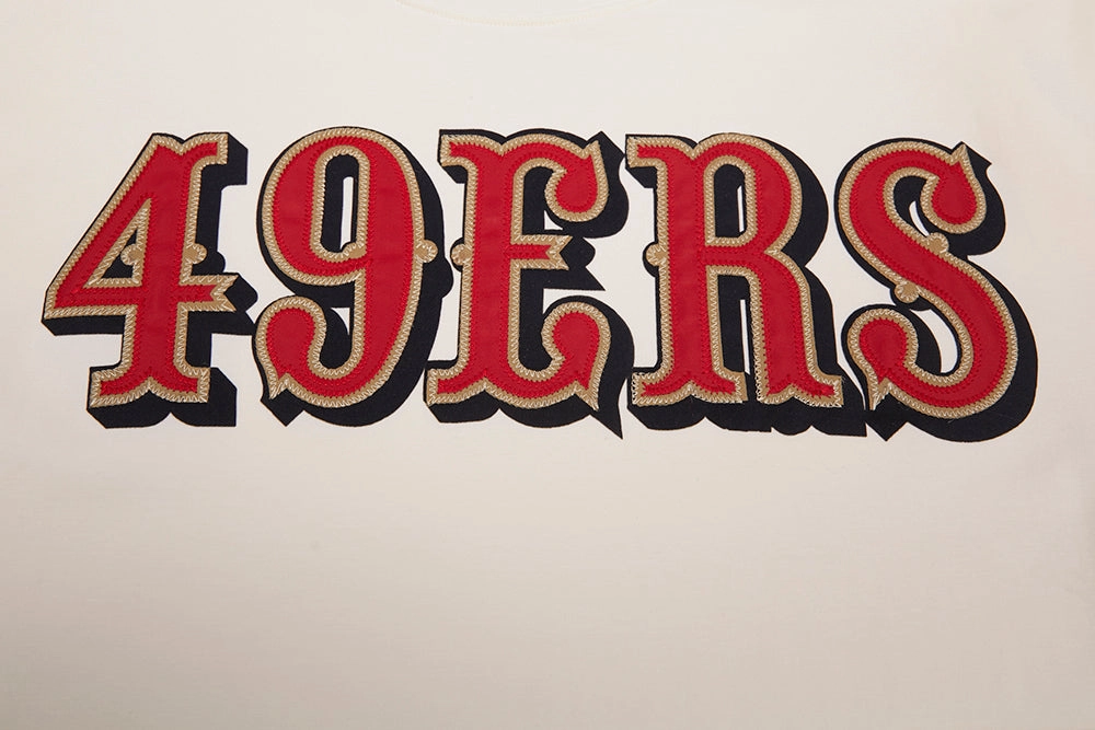 NFL SAN FRANCISCO 49ERS TACKLE TWILL MEN'S TEE (EGGSHELL)