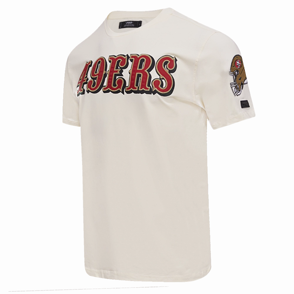 NFL SAN FRANCISCO 49ERS TACKLE TWILL MEN'S TEE (EGGSHELL)