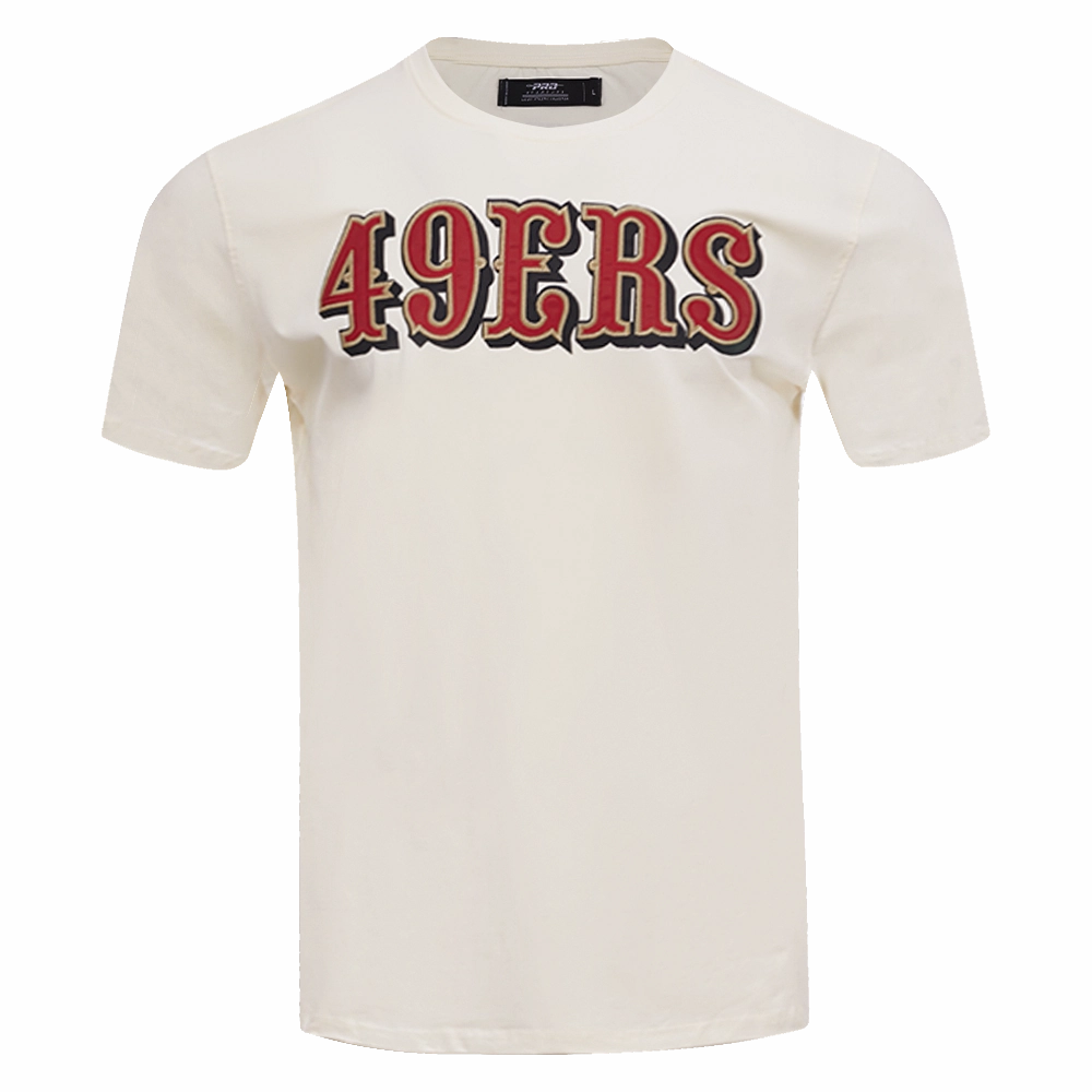 NFL SAN FRANCISCO 49ERS TACKLE TWILL MEN'S TEE (EGGSHELL)