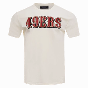 NFL SAN FRANCISCO 49ERS TACKLE TWILL MEN'S TEE (EGGSHELL)