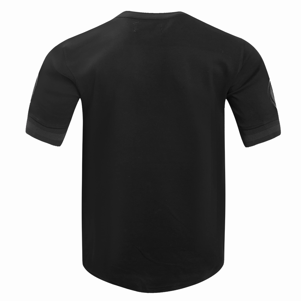 NFL SAN FRANCISCO 49ERS TRIPLE BLACK MEN'S DOUBLE KNIT TEE (TRIPLE BLACK)
