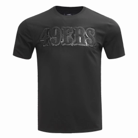 NFL SAN FRANCISCO 49ERS TRIPLE BLACK MEN'S TEE (TRIPLE BLACK)