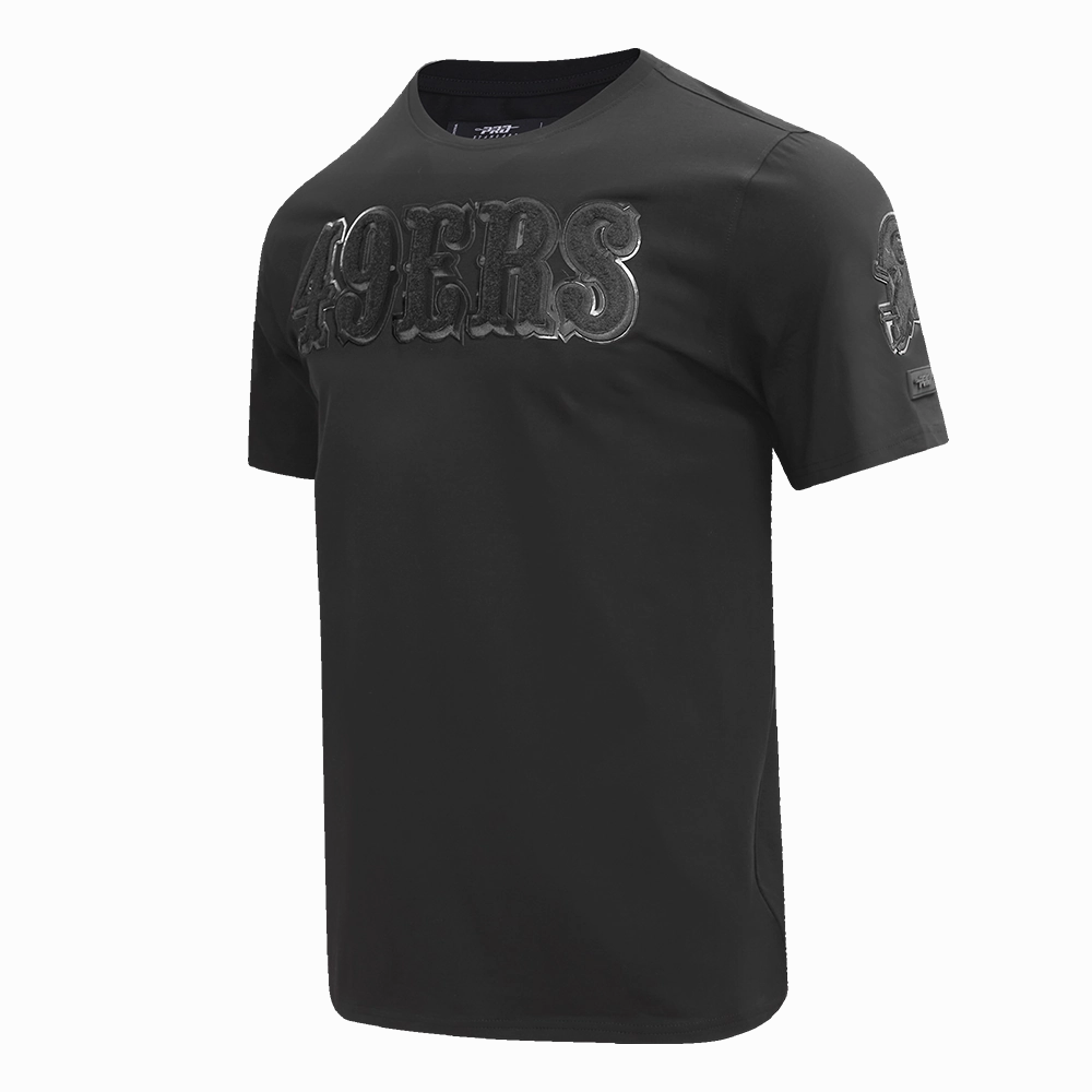 NFL SAN FRANCISCO 49ERS TRIPLE BLACK MEN'S TEE (TRIPLE BLACK)