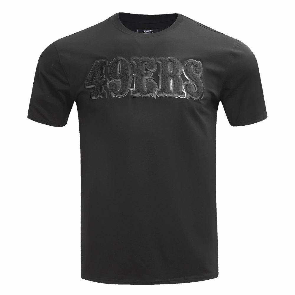 NFL SAN FRANCISCO 49ERS TRIPLE BLACK MEN'S TEE (TRIPLE BLACK)