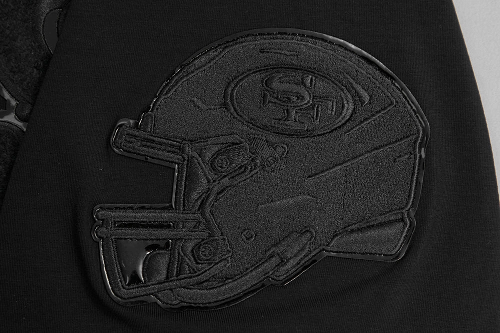 NFL SAN FRANCISCO 49ERS TRIPLE BLACK MEN'S TEE (TRIPLE BLACK)