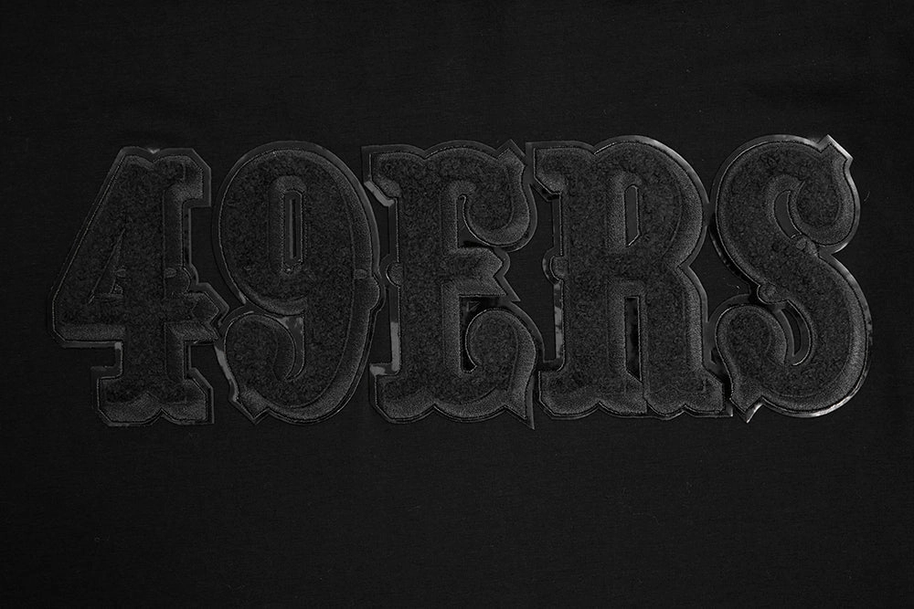 NFL SAN FRANCISCO 49ERS TRIPLE BLACK MEN'S TEE (TRIPLE BLACK)