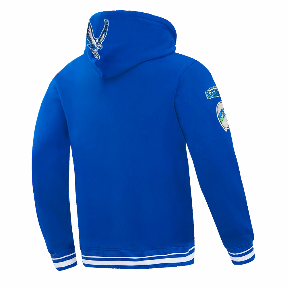 NFL SEATTLE SEAHAWKS RETRO CLASSIC MEN'S PULLOVER HOODIE (ROYAL BLUE)
