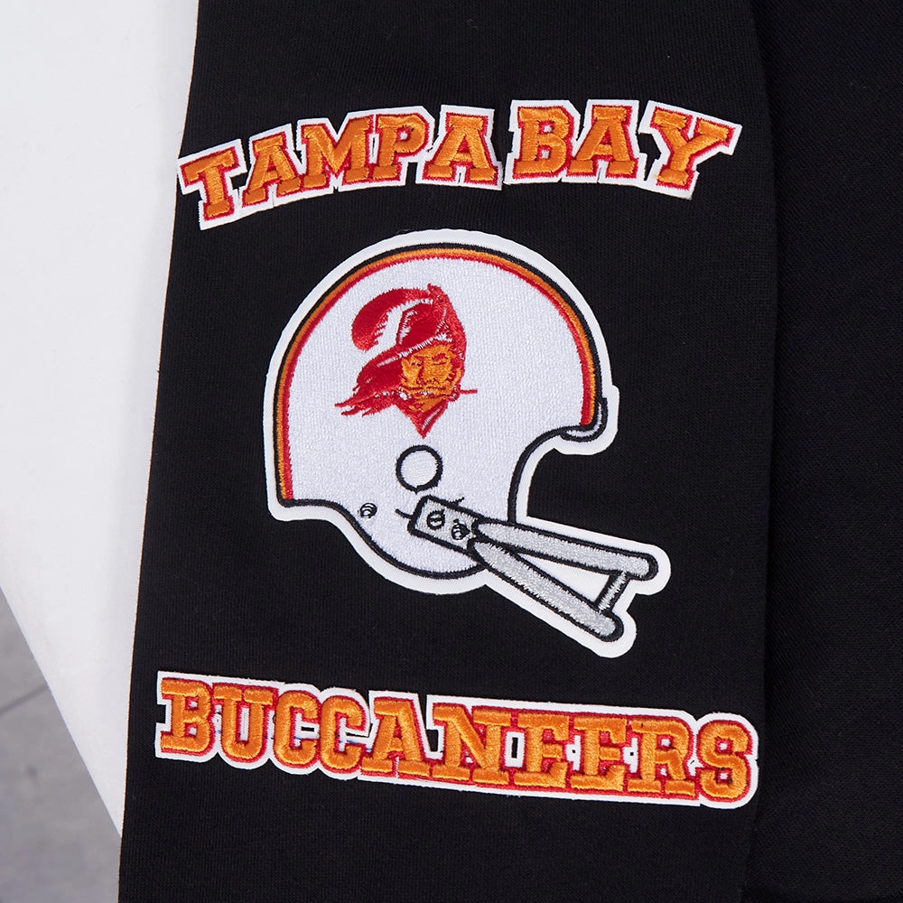 NFL TAMPA BAY BUCCANEERS RETRO CLASSIC MEN'S PULLOVER HOODIE (BLACK)