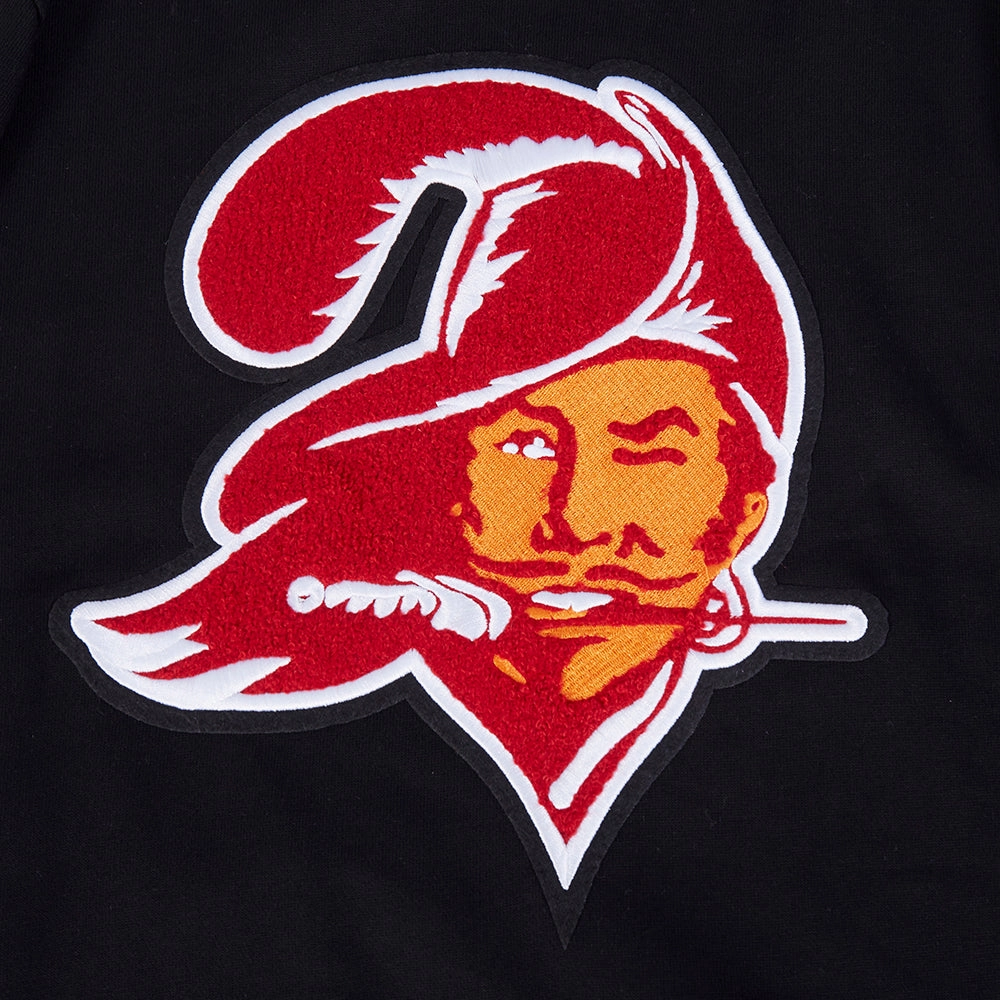 NFL TAMPA BAY BUCCANEERS RETRO CLASSIC MEN'S PULLOVER HOODIE (BLACK)