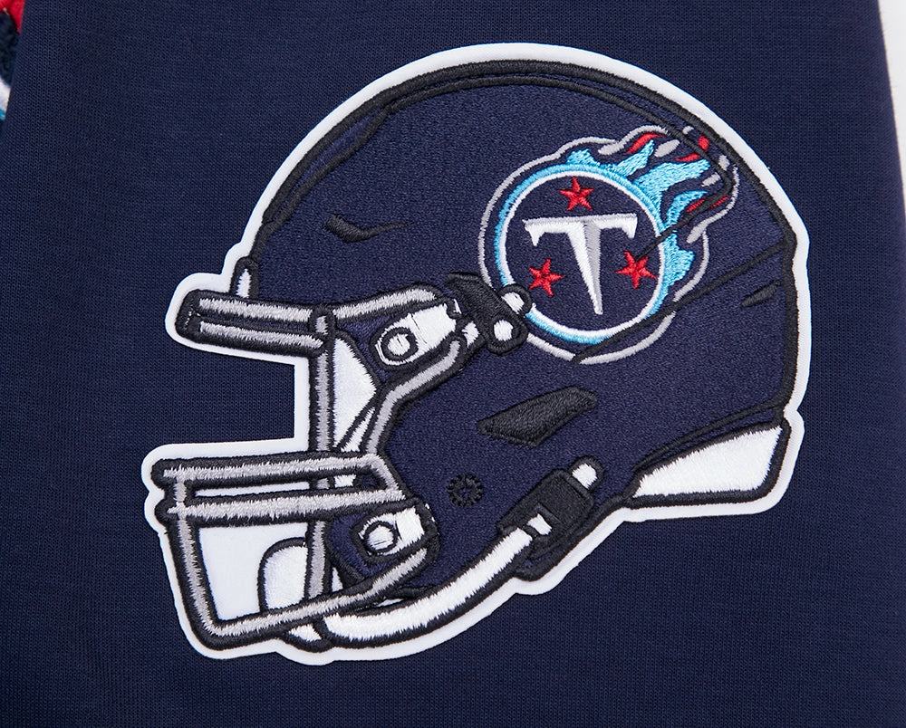 NFL TENNESSEE TITANS CLASSIC MEN'S CHENILLE DK PO HOODIE (MIDNIGHT NAVY)