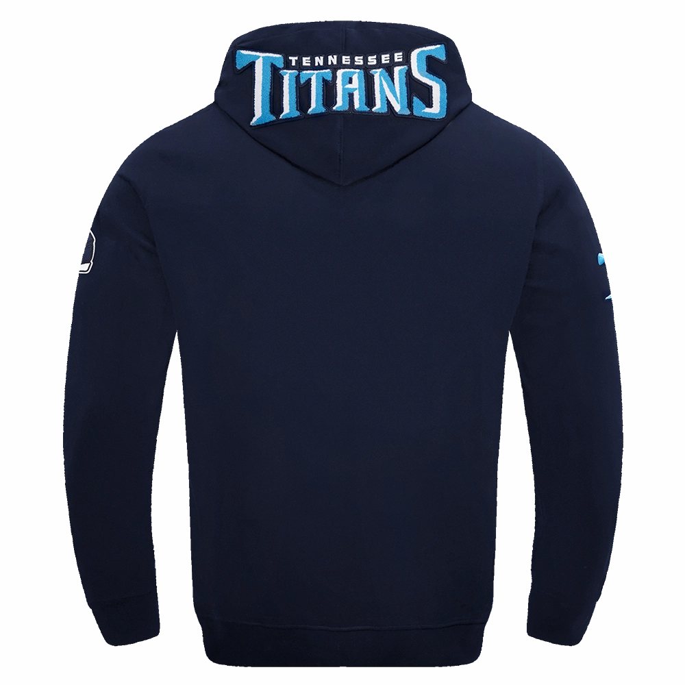 NFL TENNESSEE TITANS CLASSIC MEN'S CHENILLE DK PO HOODIE (MIDNIGHT NAVY)