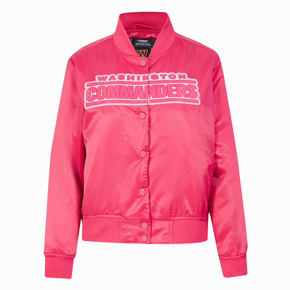NFL TENNESSEE TITANS TRIPLE PINK WOMEN'S SATIN JACKET (BEETROOT PURPLE)