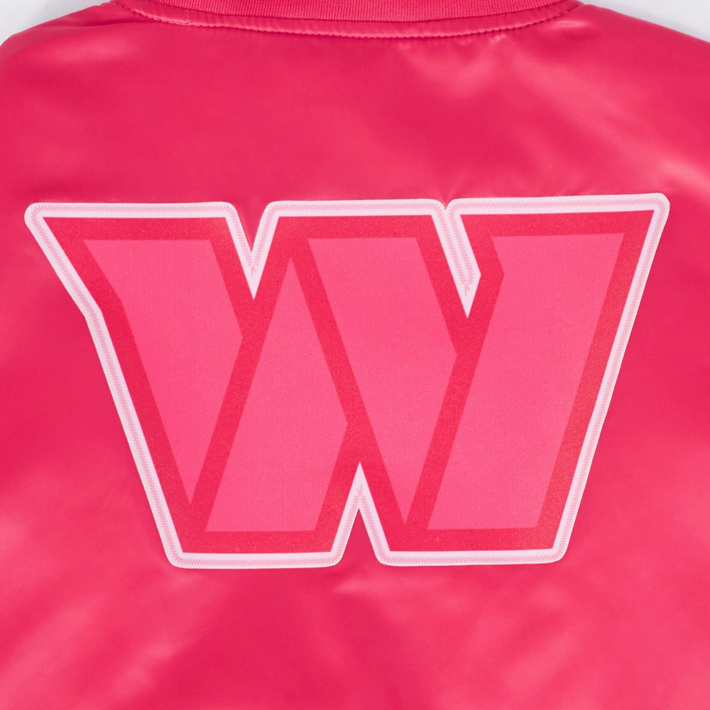NFL TENNESSEE TITANS TRIPLE PINK WOMEN'S SATIN JACKET (BEETROOT PURPLE)