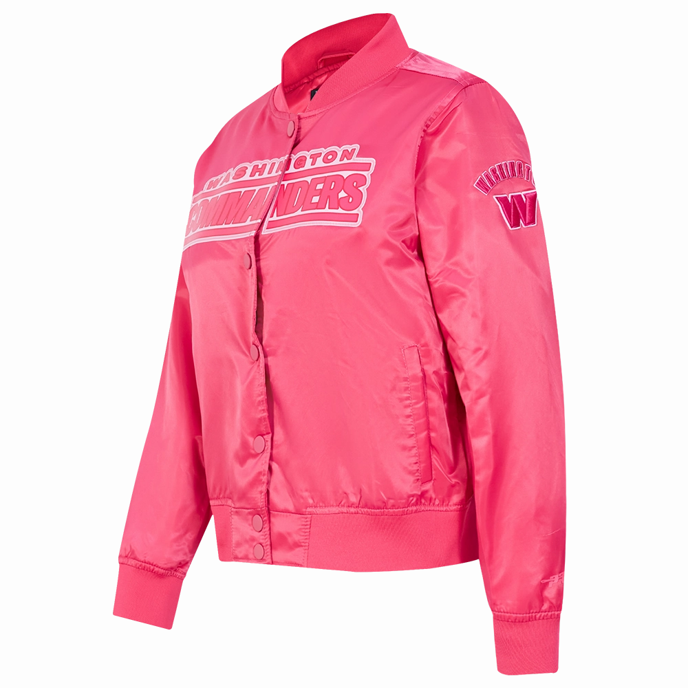 NFL TENNESSEE TITANS TRIPLE PINK WOMEN'S SATIN JACKET (BEETROOT PURPLE)