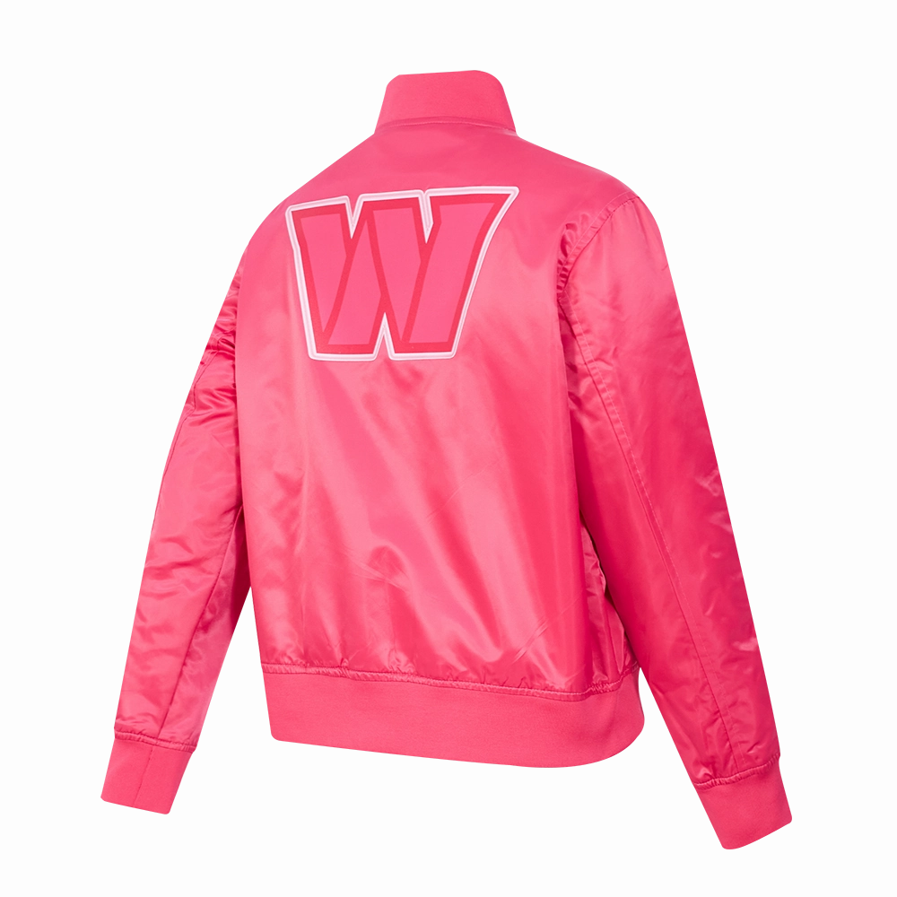 NFL TENNESSEE TITANS TRIPLE PINK WOMEN'S SATIN JACKET (BEETROOT PURPLE)